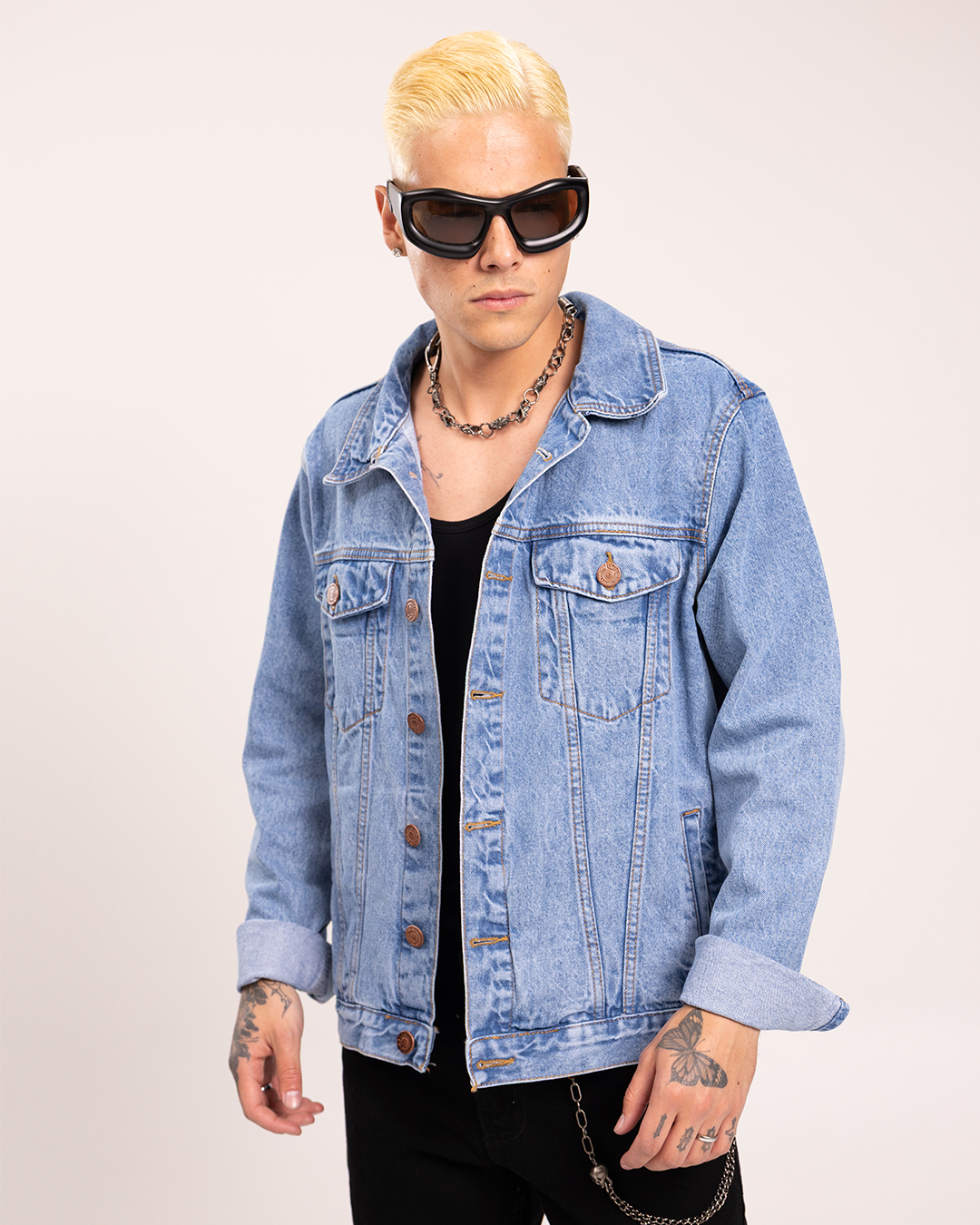 Chaqueta Jean Azul Claro