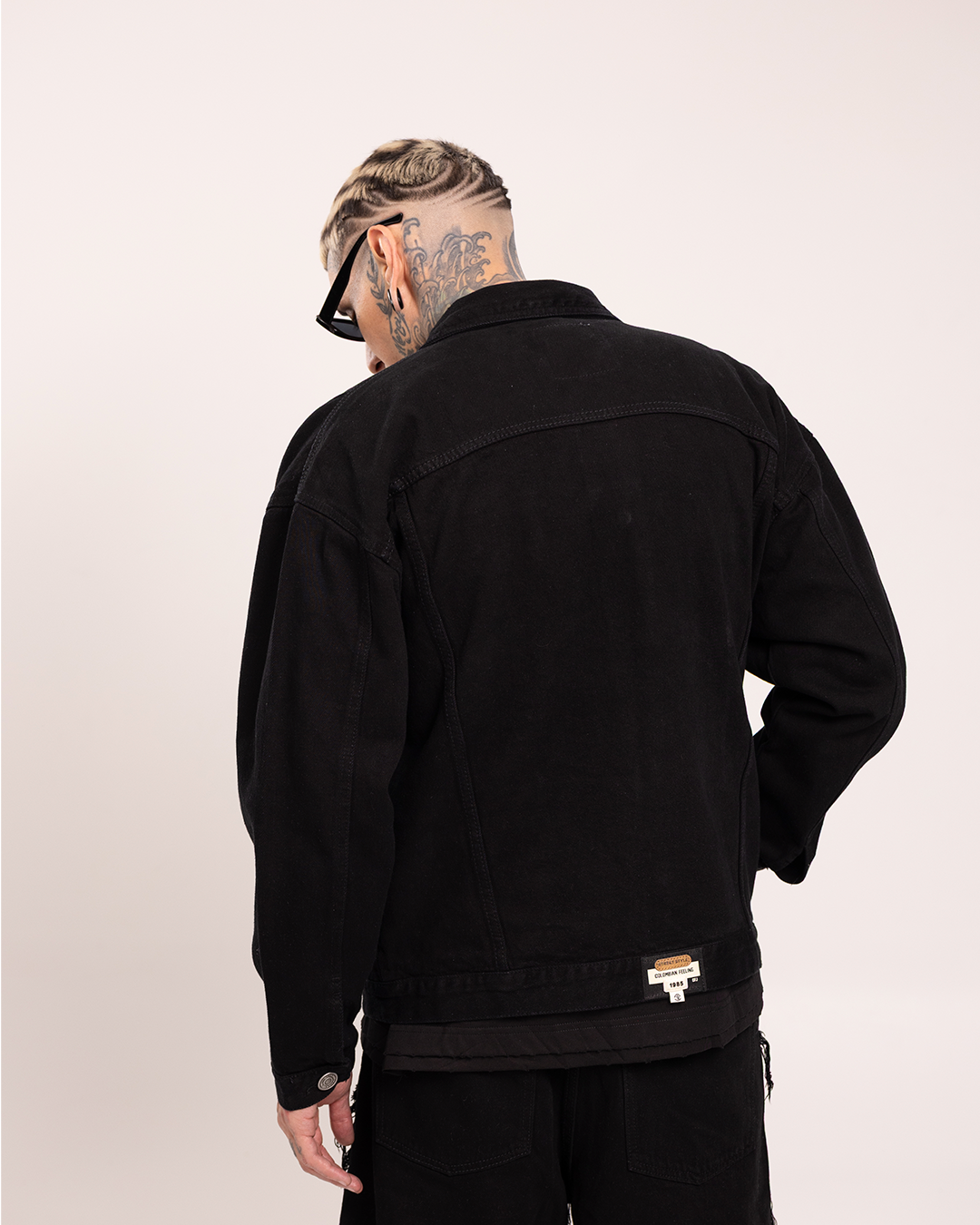 Chaqueta Jean Negro
