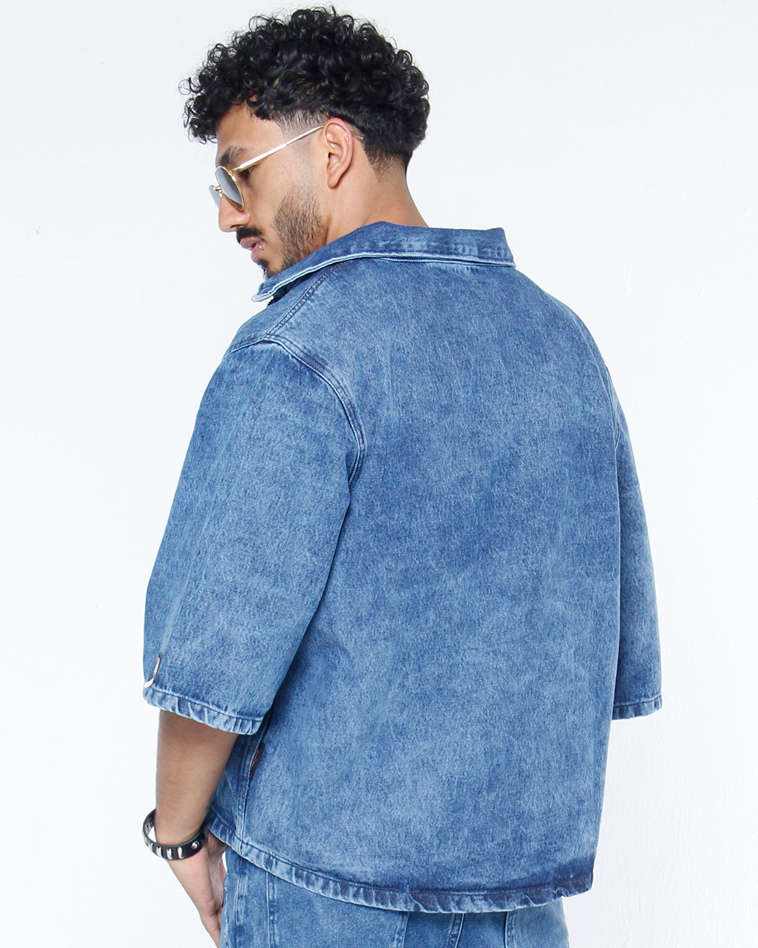 Camisa Boxi Fit Azul Medio