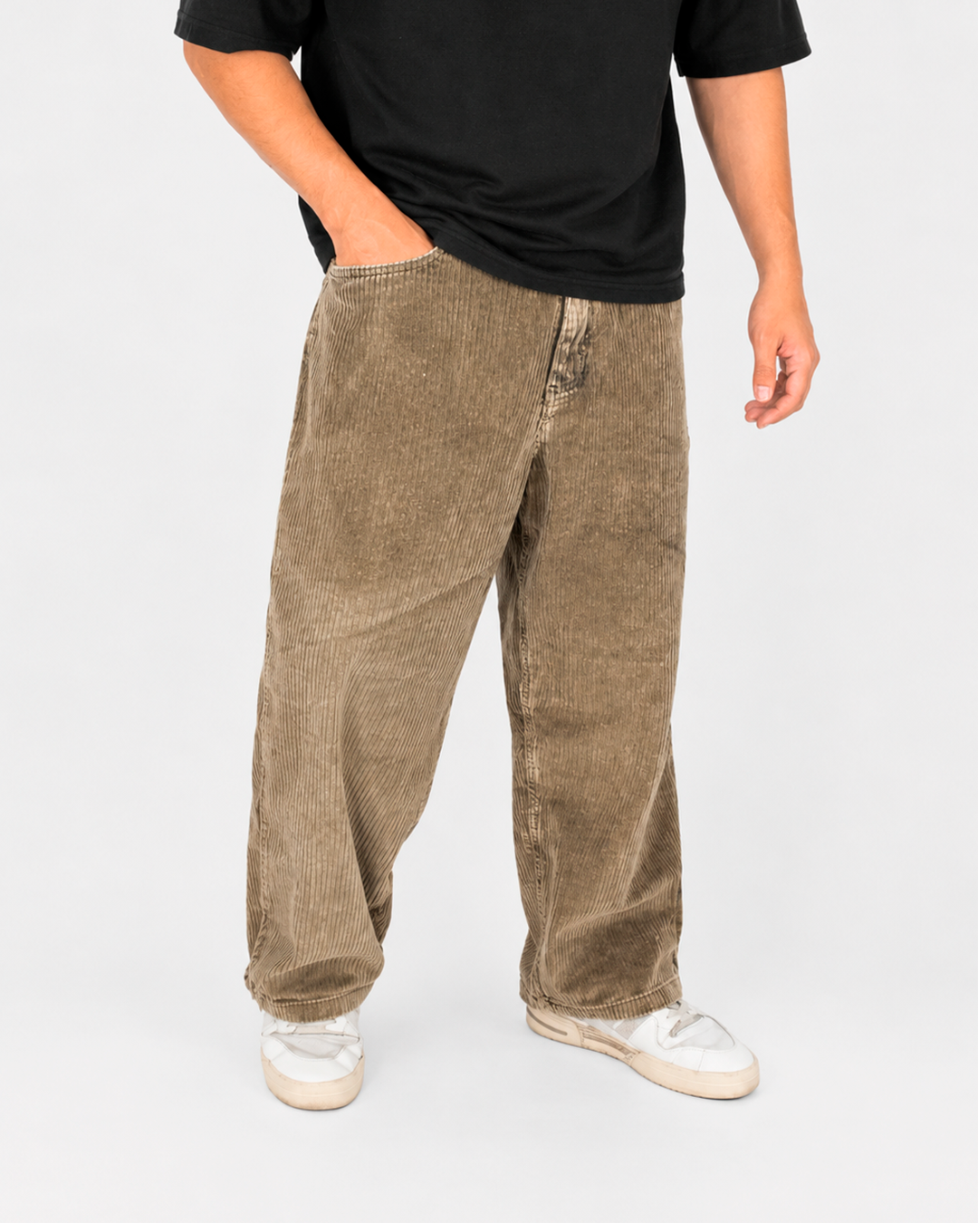 Baggy Acid Wash Verde Oliva – Panna Texturizado