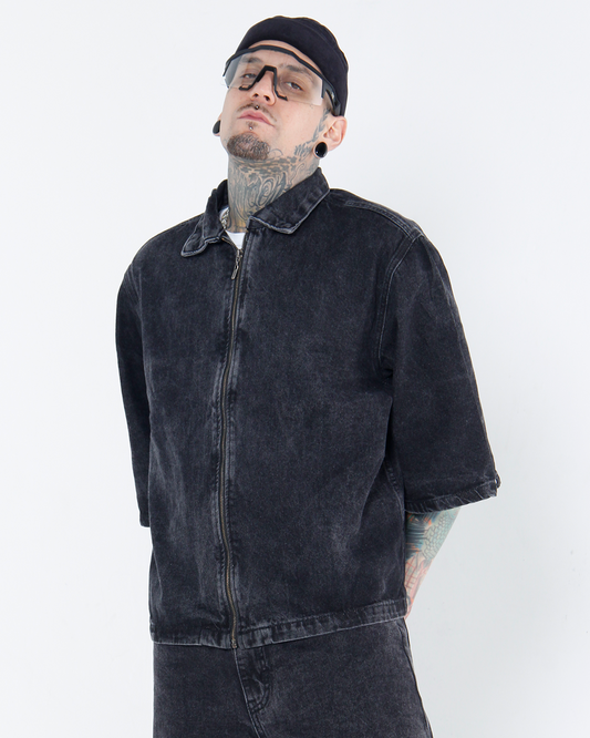 Camisa Boxi Fit Gris