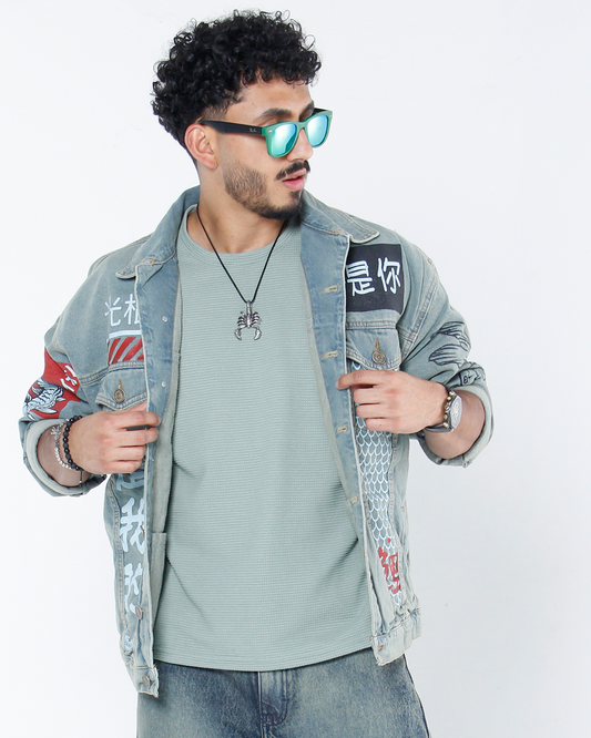Chaqueta Estampada Tokio Dirty Wash