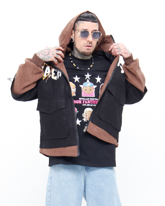 Chaqueta Cargo Negro Ref: 7212