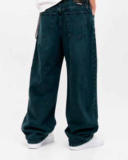 Pantalon Bagyy Verde Petroleo