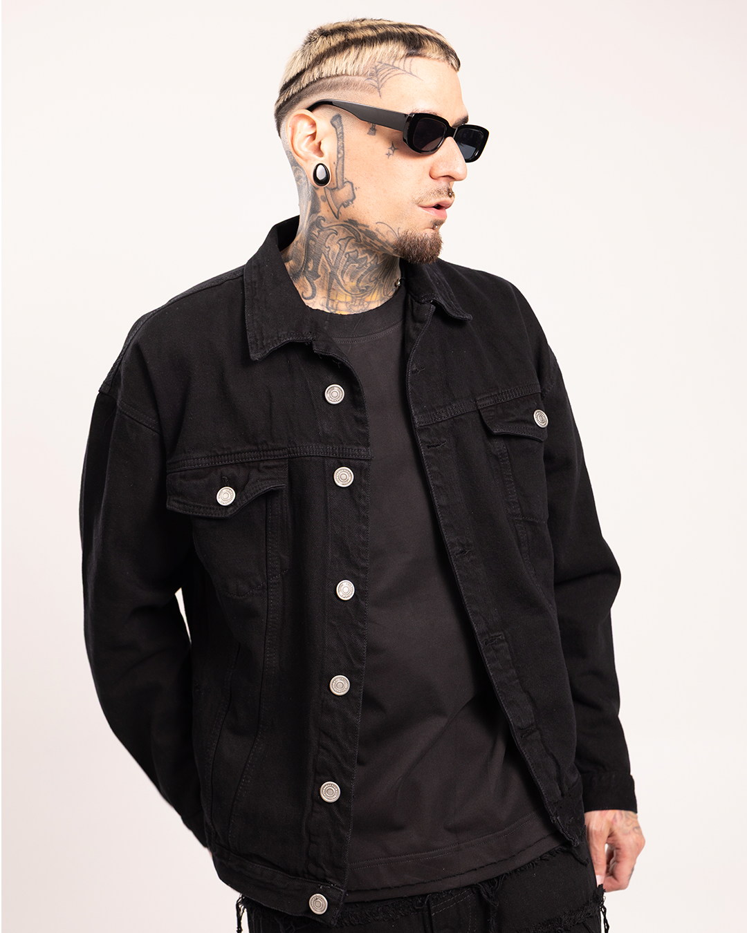Chaqueta Jean Negro