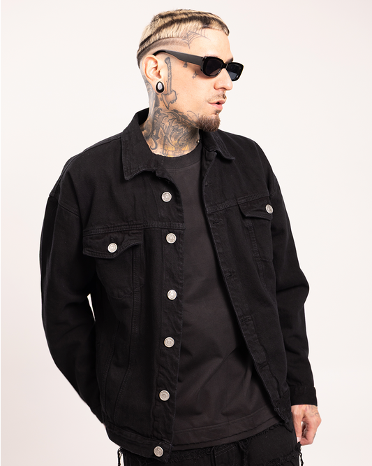 Chaqueta Jean Negro