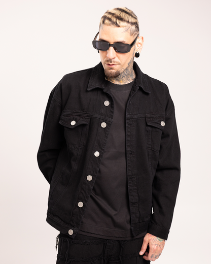 Chaqueta Jean Negro
