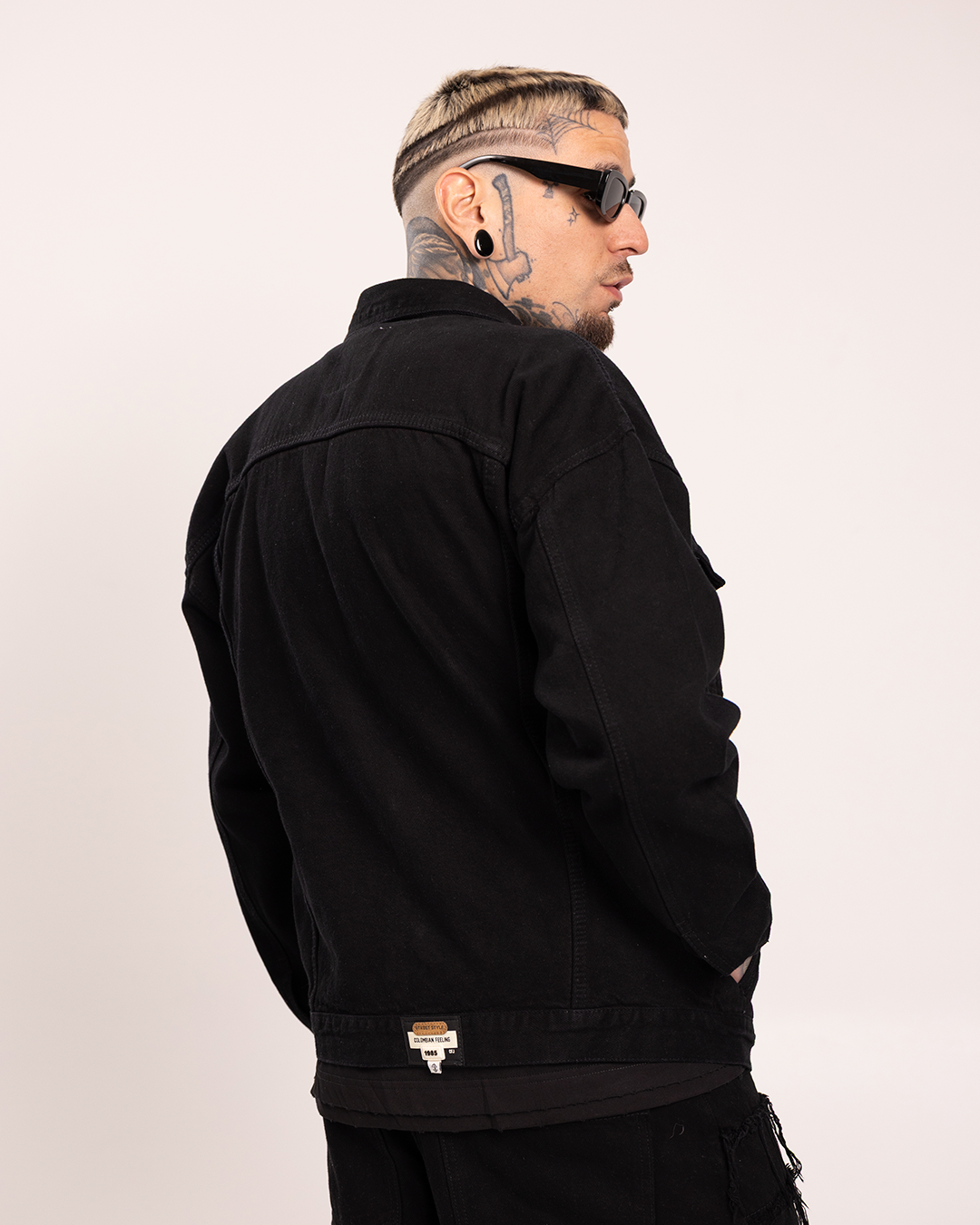 Chaqueta Jean Negro