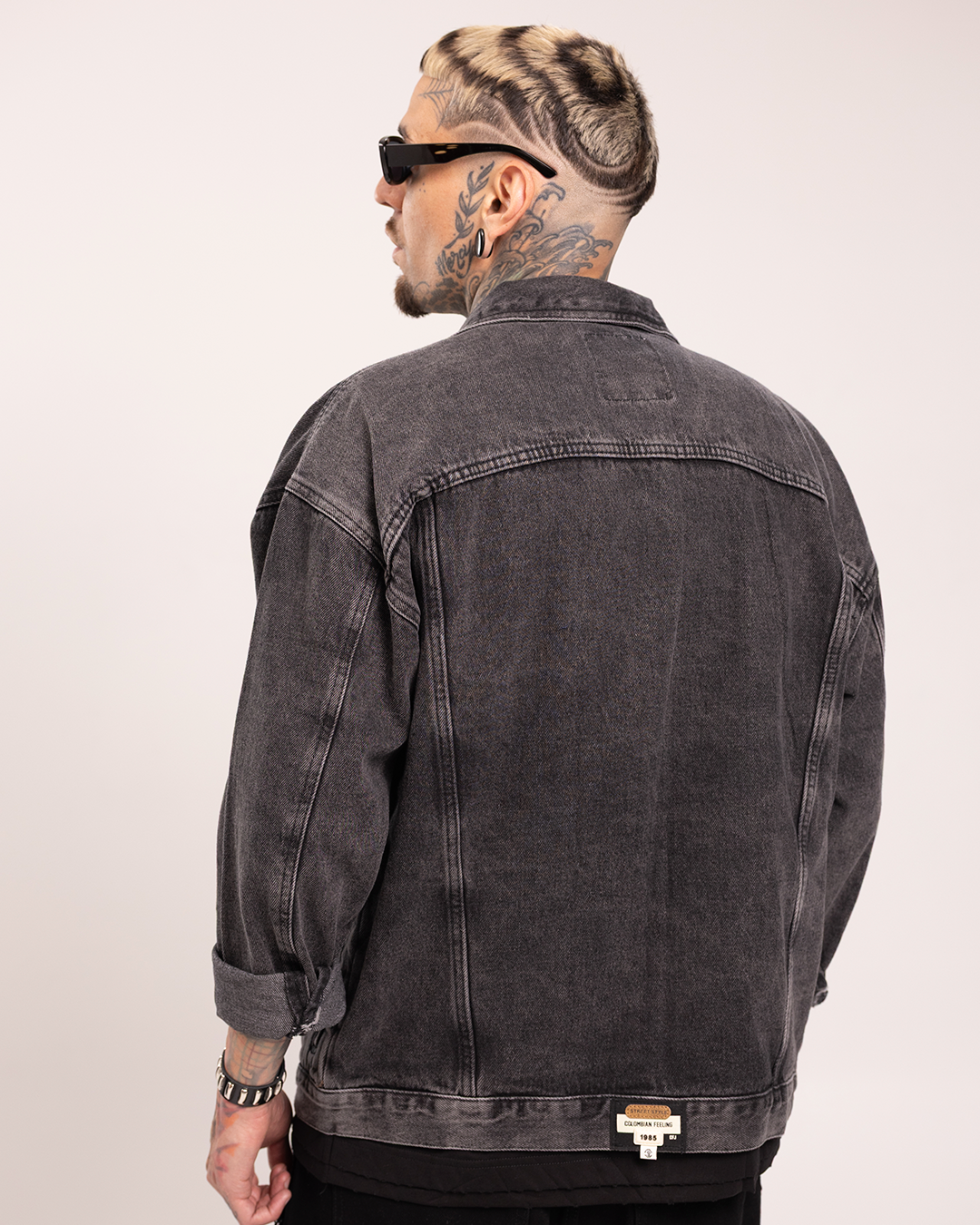 Chaqueta Jean Gris