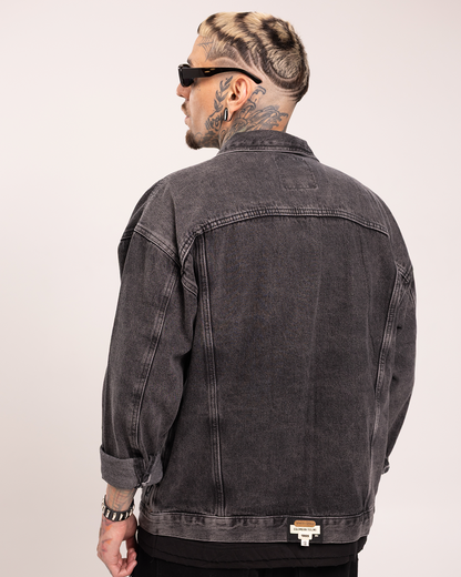 Chaqueta Jean Gris
