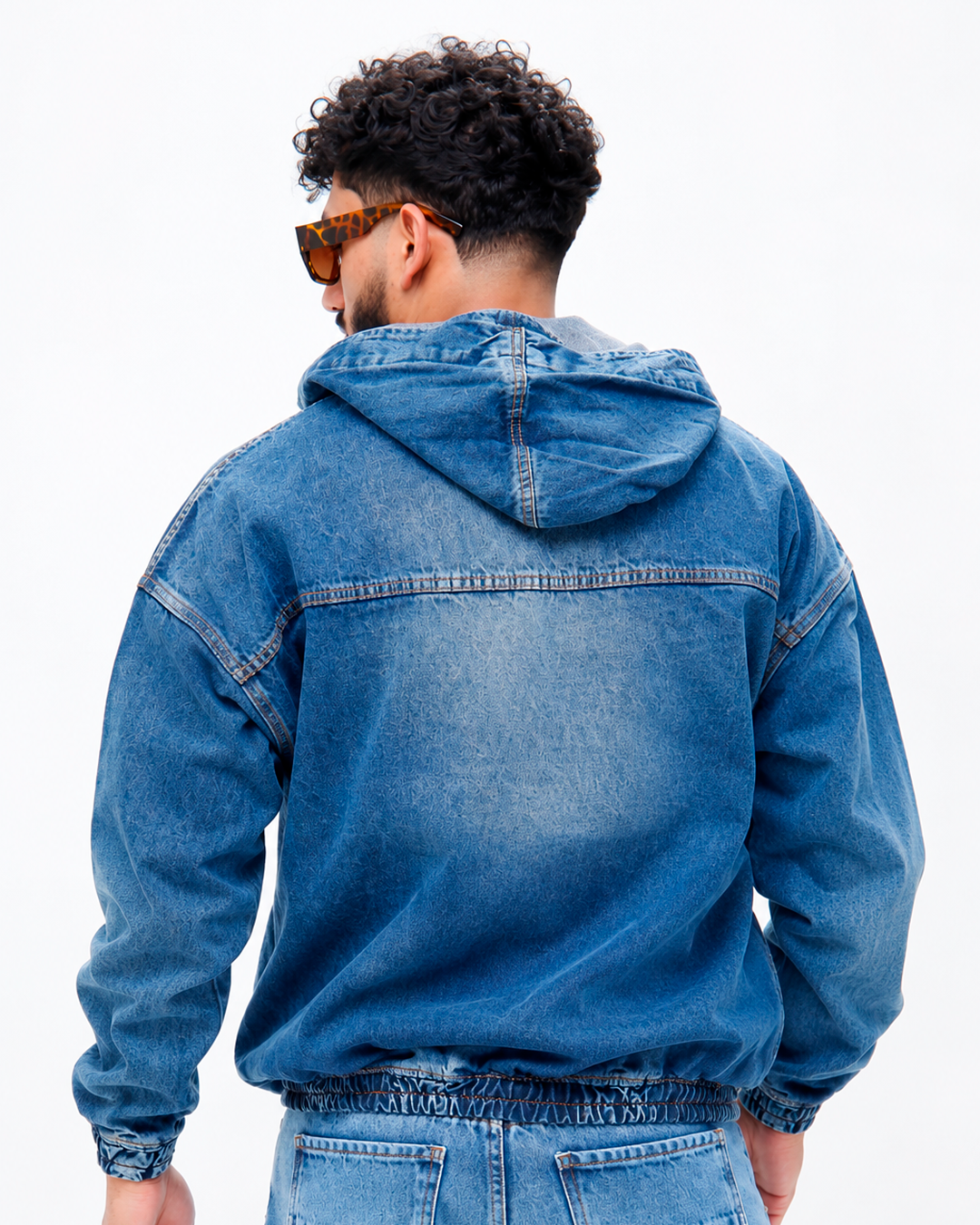 Hoodie Denim Stone Oscuro
