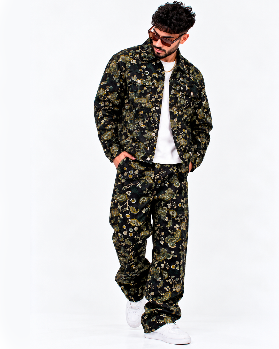 Conjunto Paisley Verde