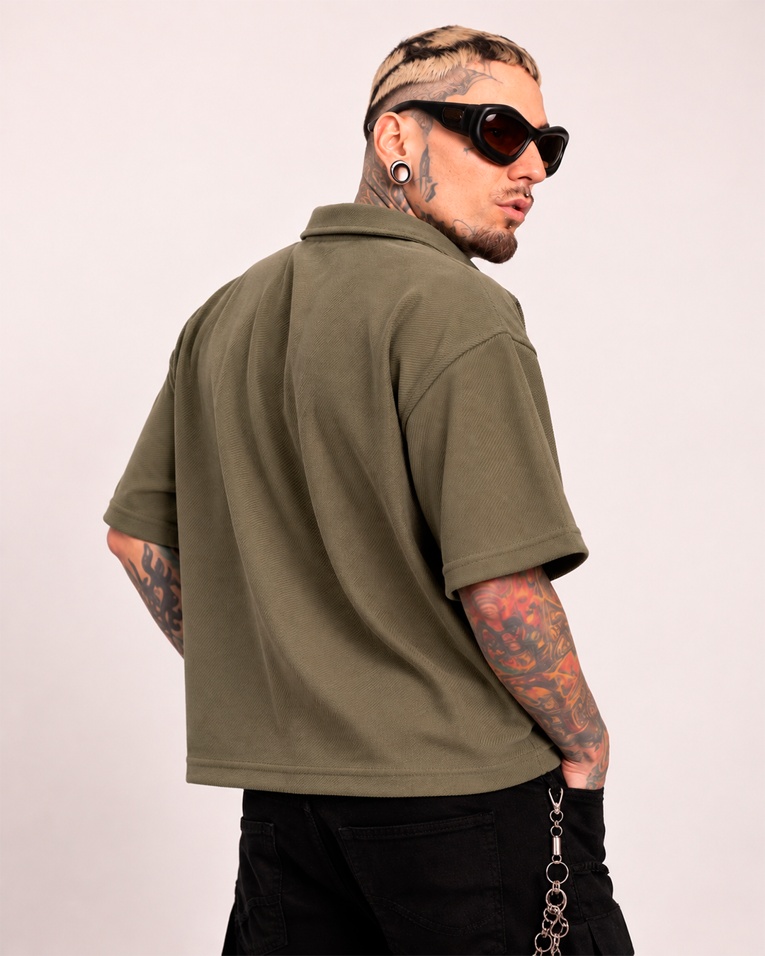 Camiseta Tipo Polo Boxi Fit Verde