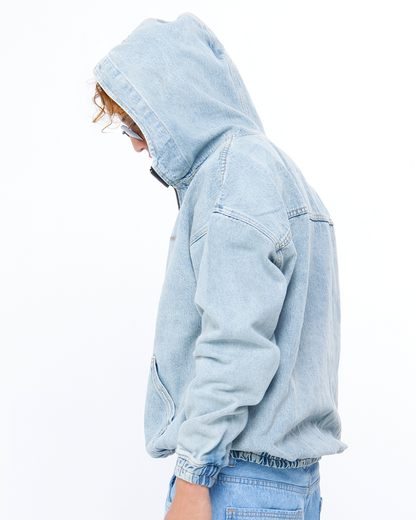 Hoodie Denim Azul Hielo