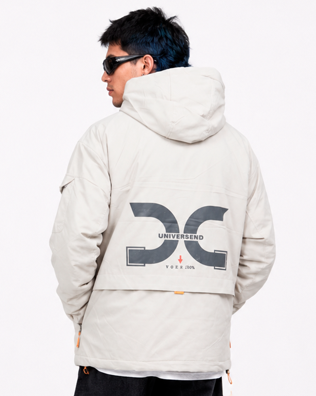 Chaqueta Abullonada Marfil Ref: 9888