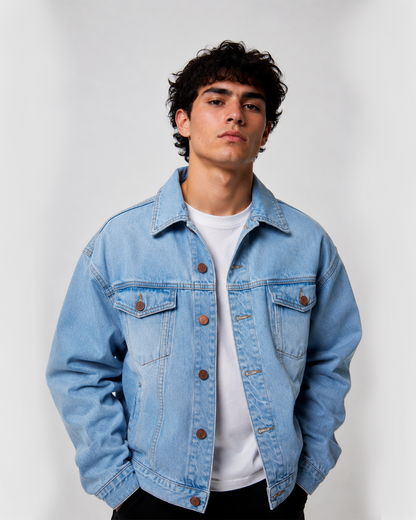 Chaqueta Jean Azul Claro