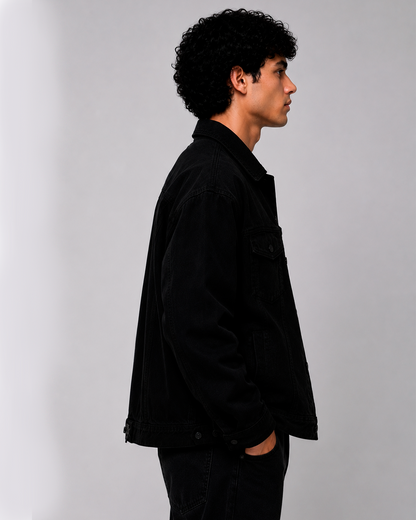 Chaqueta Jean Negro