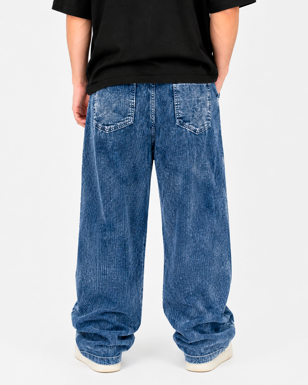 Baggy Acid Wash Azul – Panna Texturizado