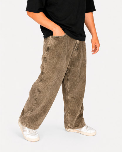 Baggy Acid Wash Verde Oliva – Panna Texturizado
