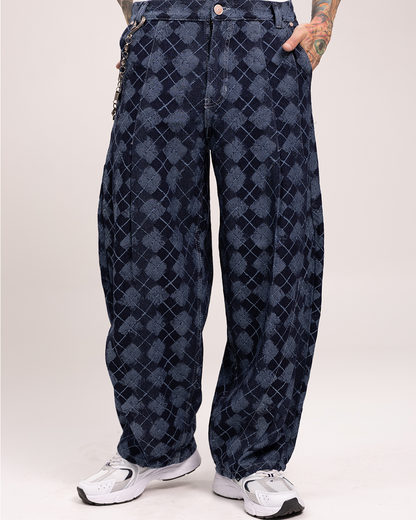 Baggy Print Azul