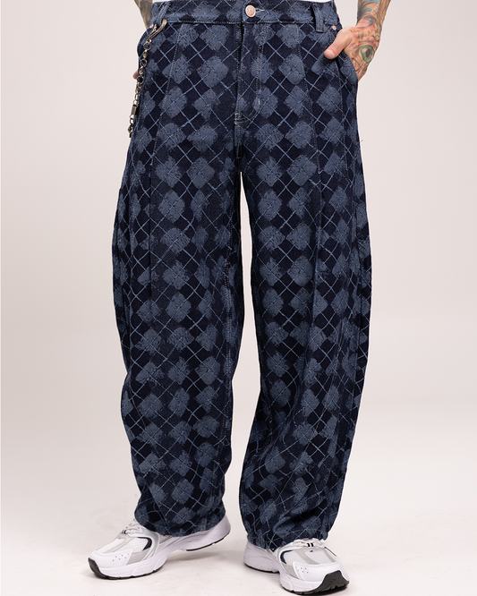 Baggy Print Azul