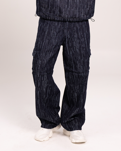 Baggy Print Azul Oscuro