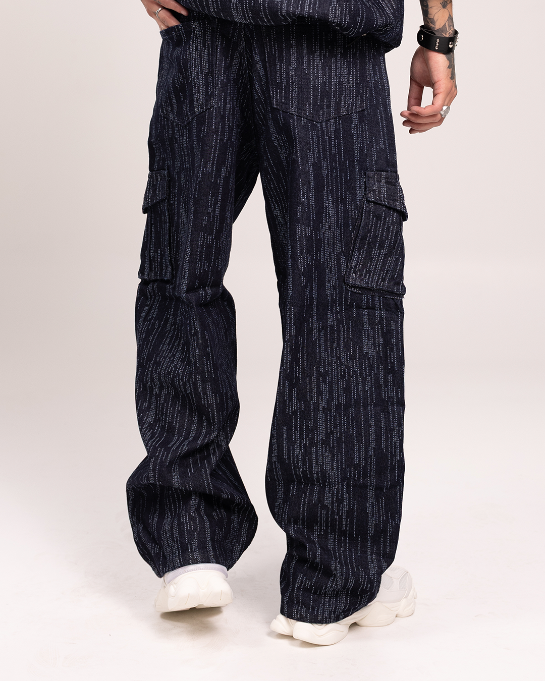 Baggy Print Azul Oscuro