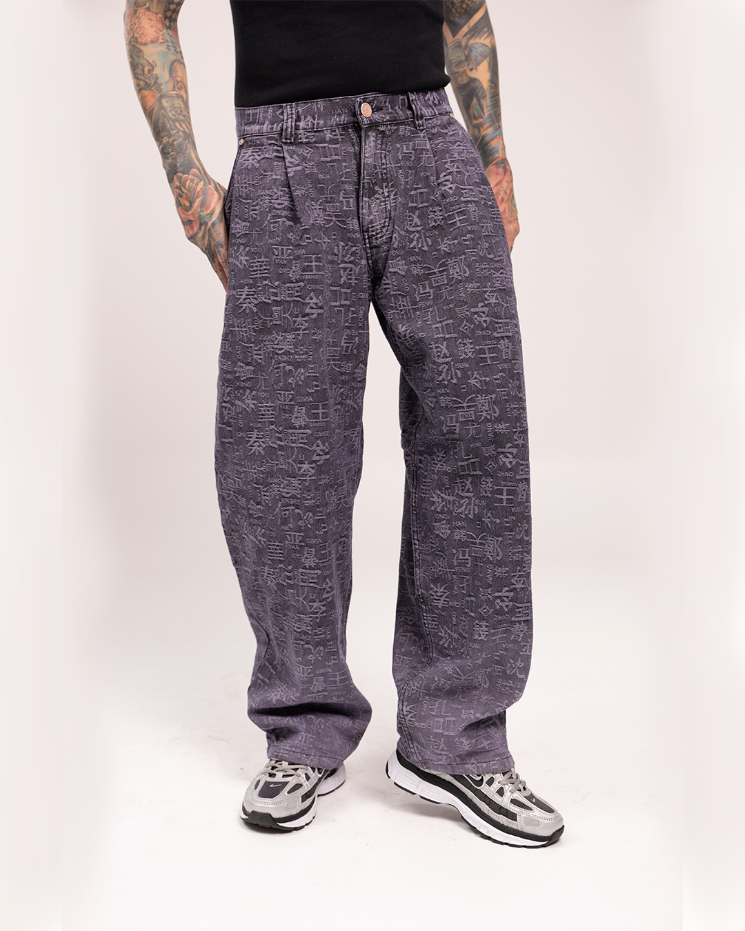 Baggy Print Tokio Gris Wash