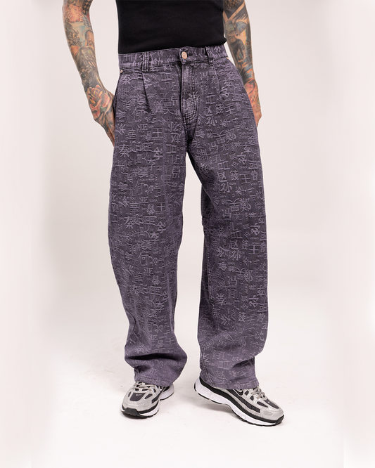 Baggy Print Tokio Gris Wash