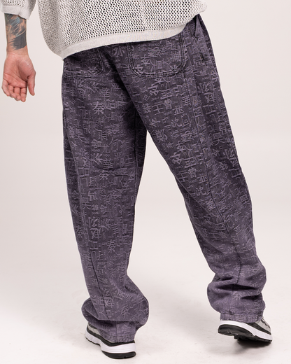 Baggy Print Tokio Gris Wash