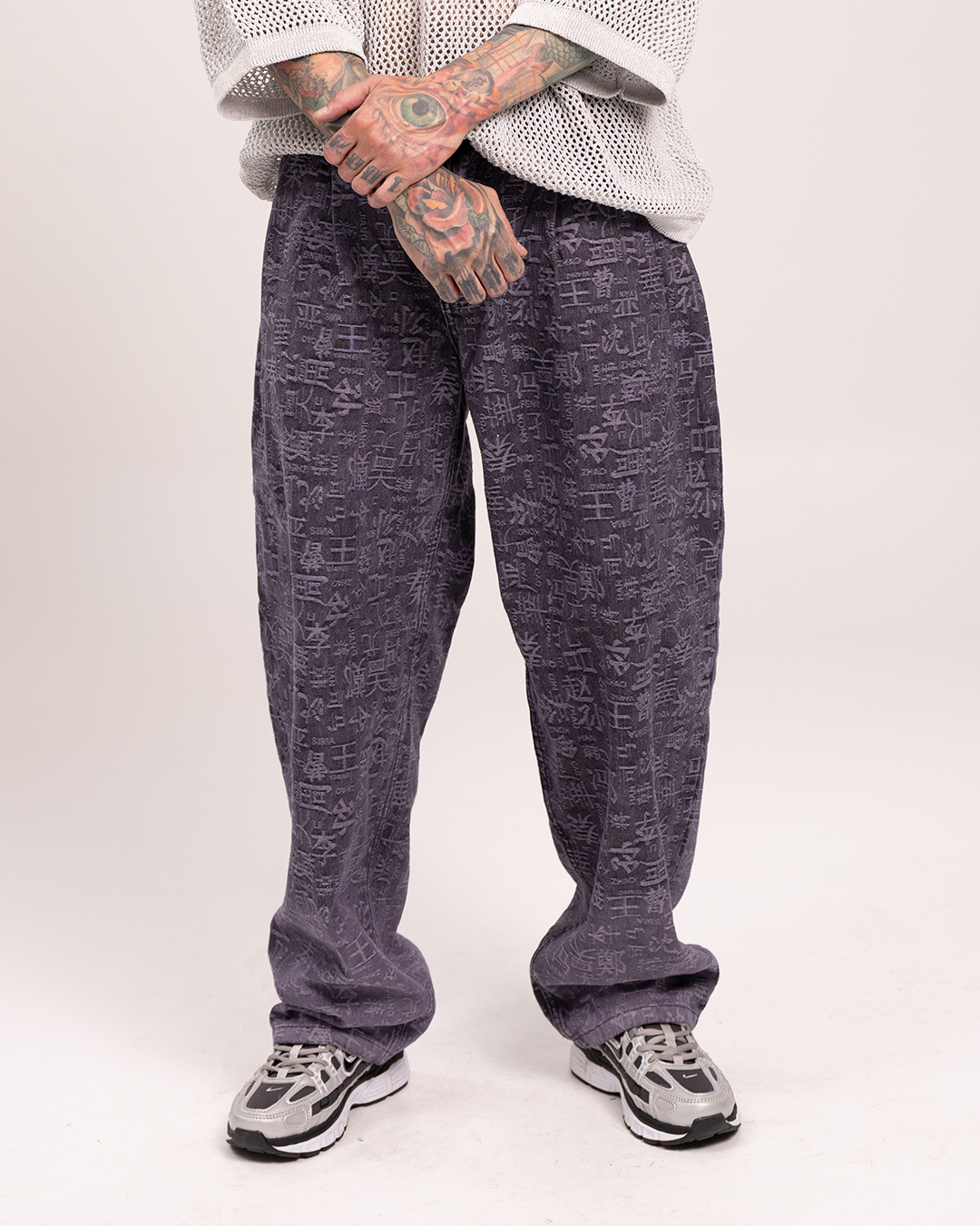 Baggy Print Tokio Gris Wash