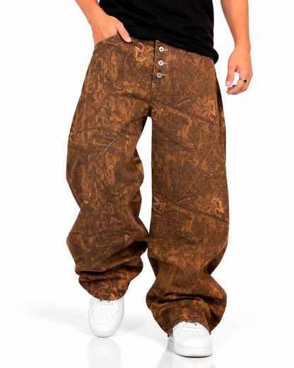 Pantalón Baggy Camuflado Tierra