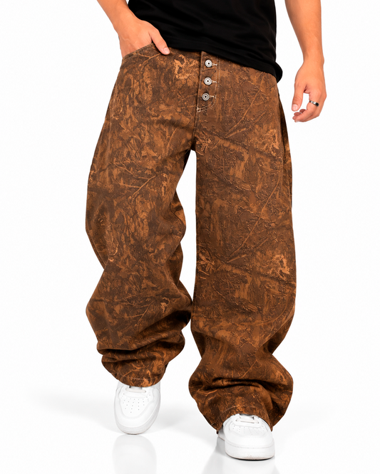 Pantalón Baggy Camuflado Tierra