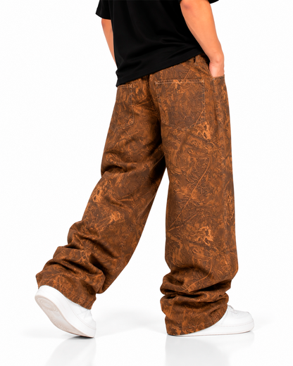 Pantalón Baggy Camuflado Tierra