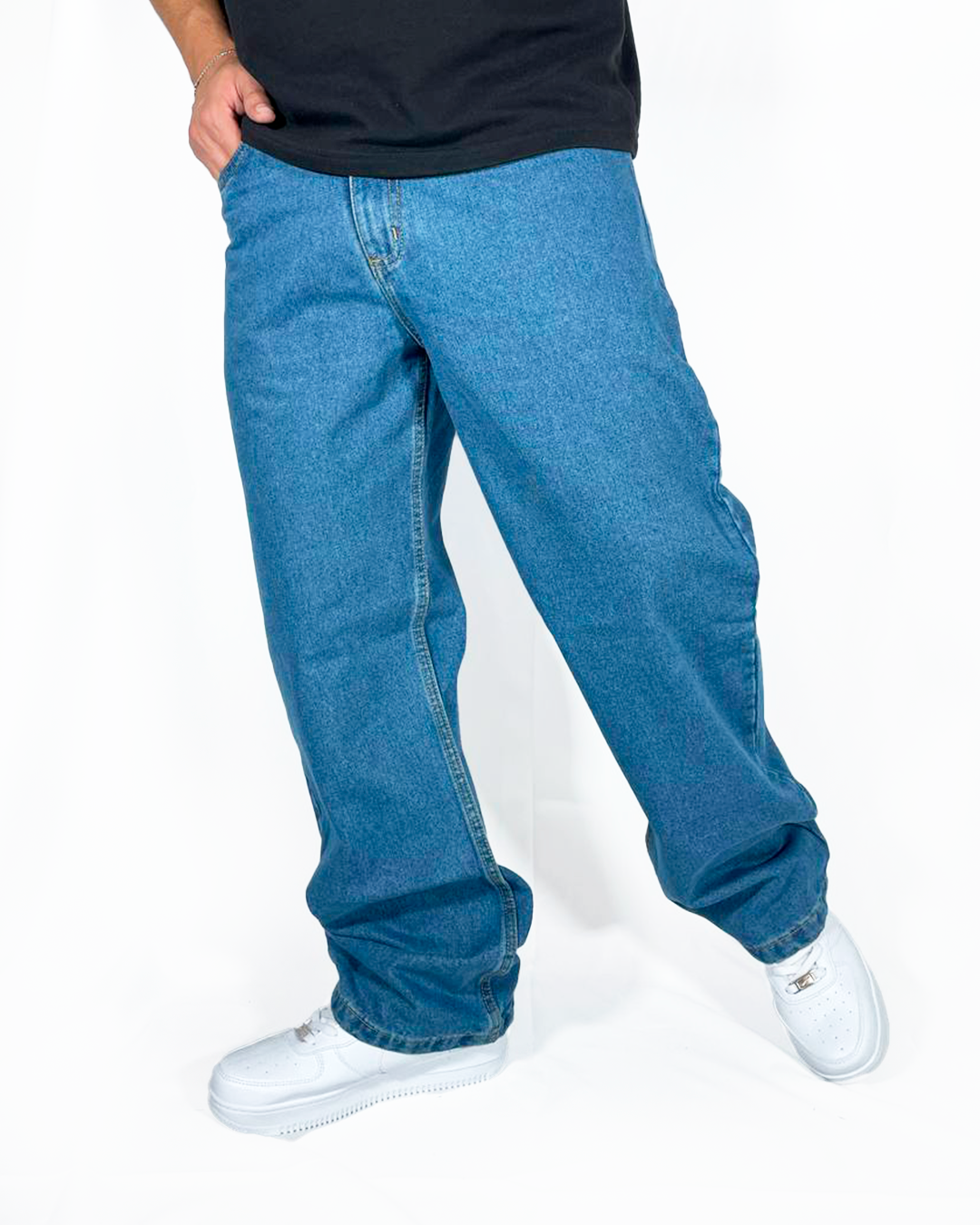 Baggy Regular Azul Medio
