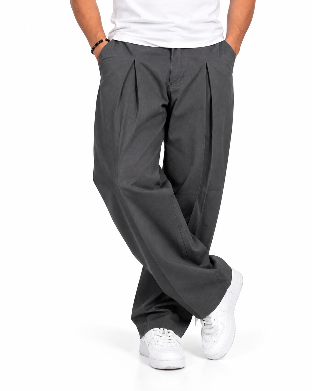 Pantalón Sastre con Pinzas Gris
