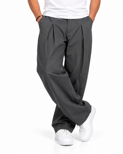 Pantalón Sastre con Pinzas Gris