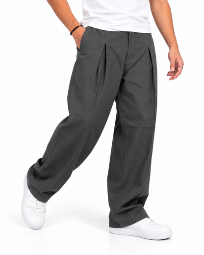 Pantalón Sastre con Pinzas Gris