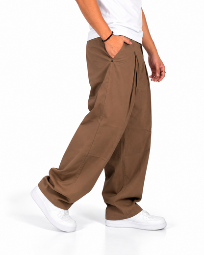 Pantalón Sastre con Pinzas Cafe