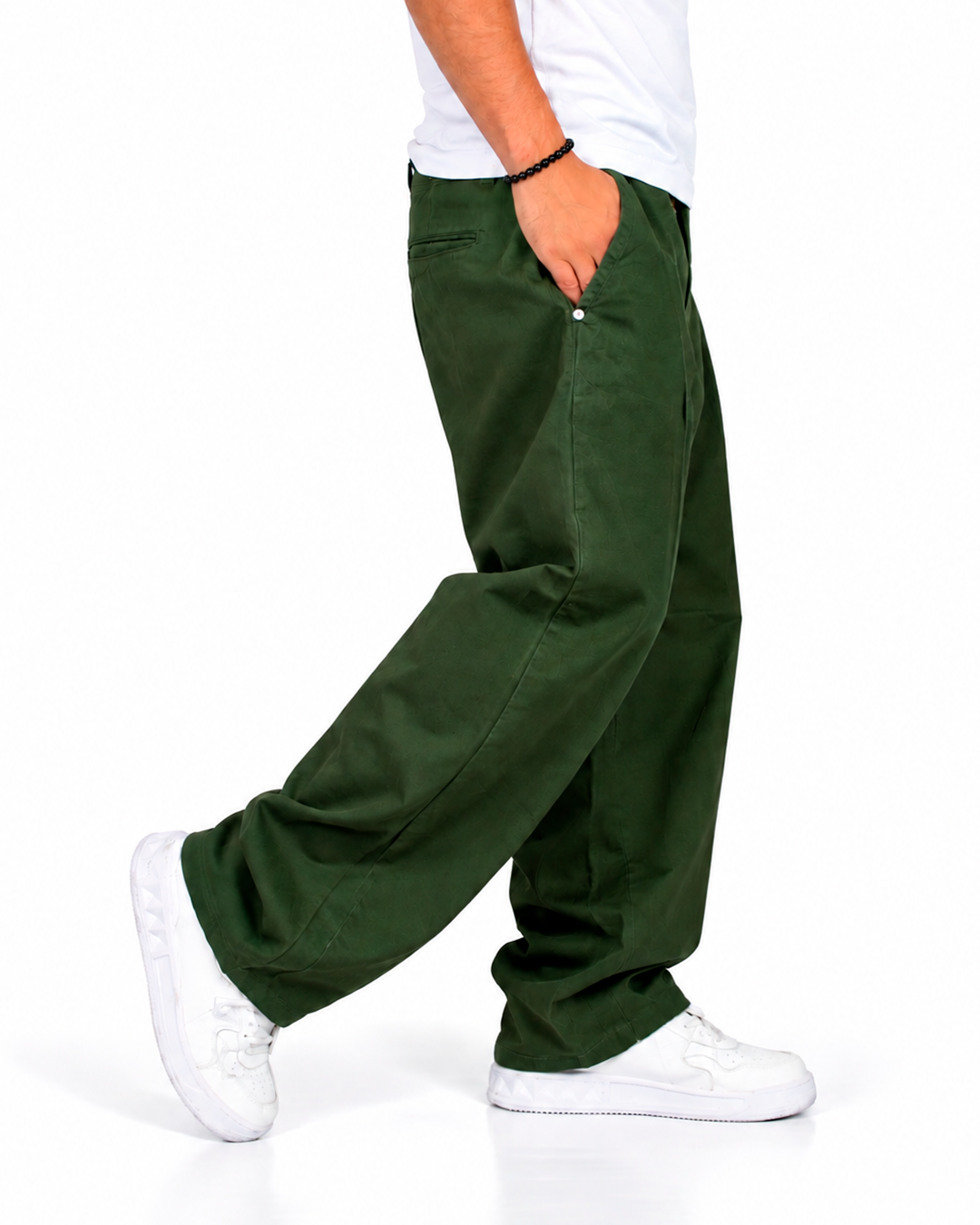 Pantalón Sastre con Pinzas Verde