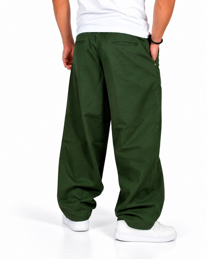 Pantalón Sastre con Pinzas Verde