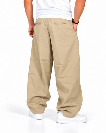 Pantalón Sastre con Pinzas Marfil
