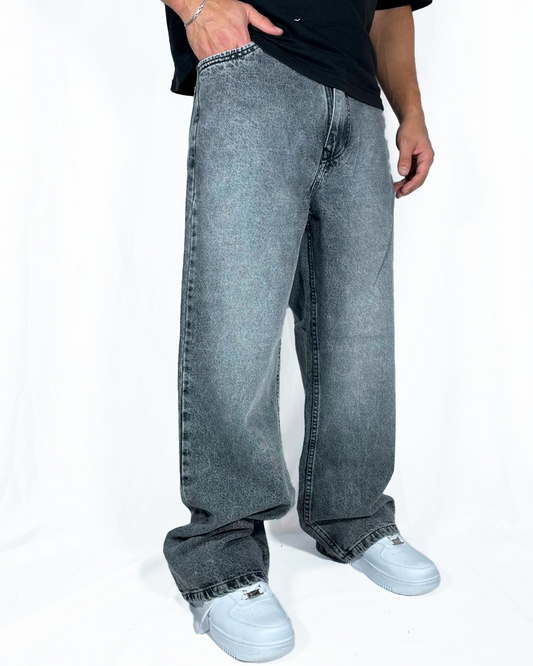 Baggy Regular Gris Claro