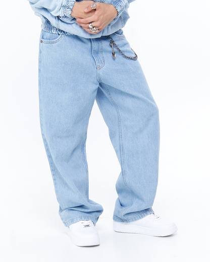 Pantalón Baggy Azul Claro
