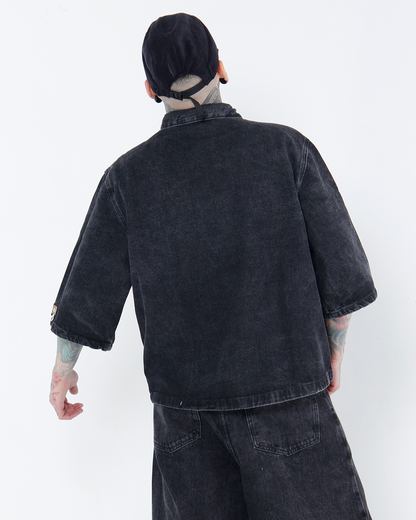 Camisa Boxi Fit Gris