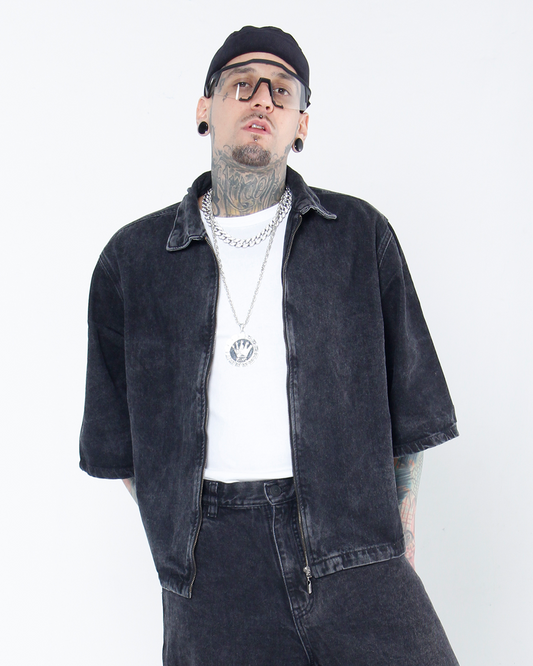 Camisa Boxi Fit Gris