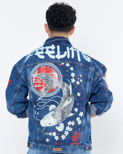 Chaqueta Tokio Estampada Azul