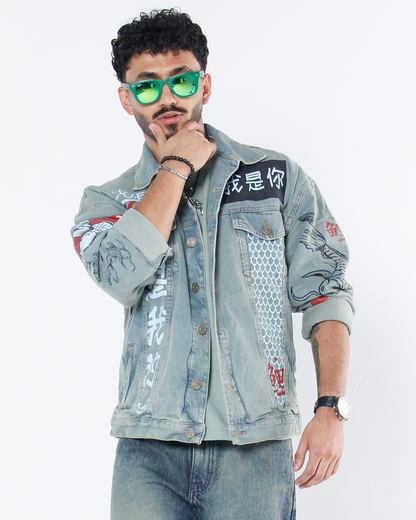 Chaqueta Estampada Tokio Dirty Wash