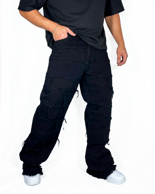 Baggy Rasgado Negro