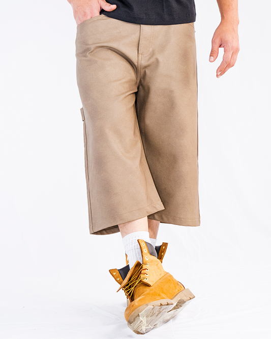 Jorts Cuerina Caqui